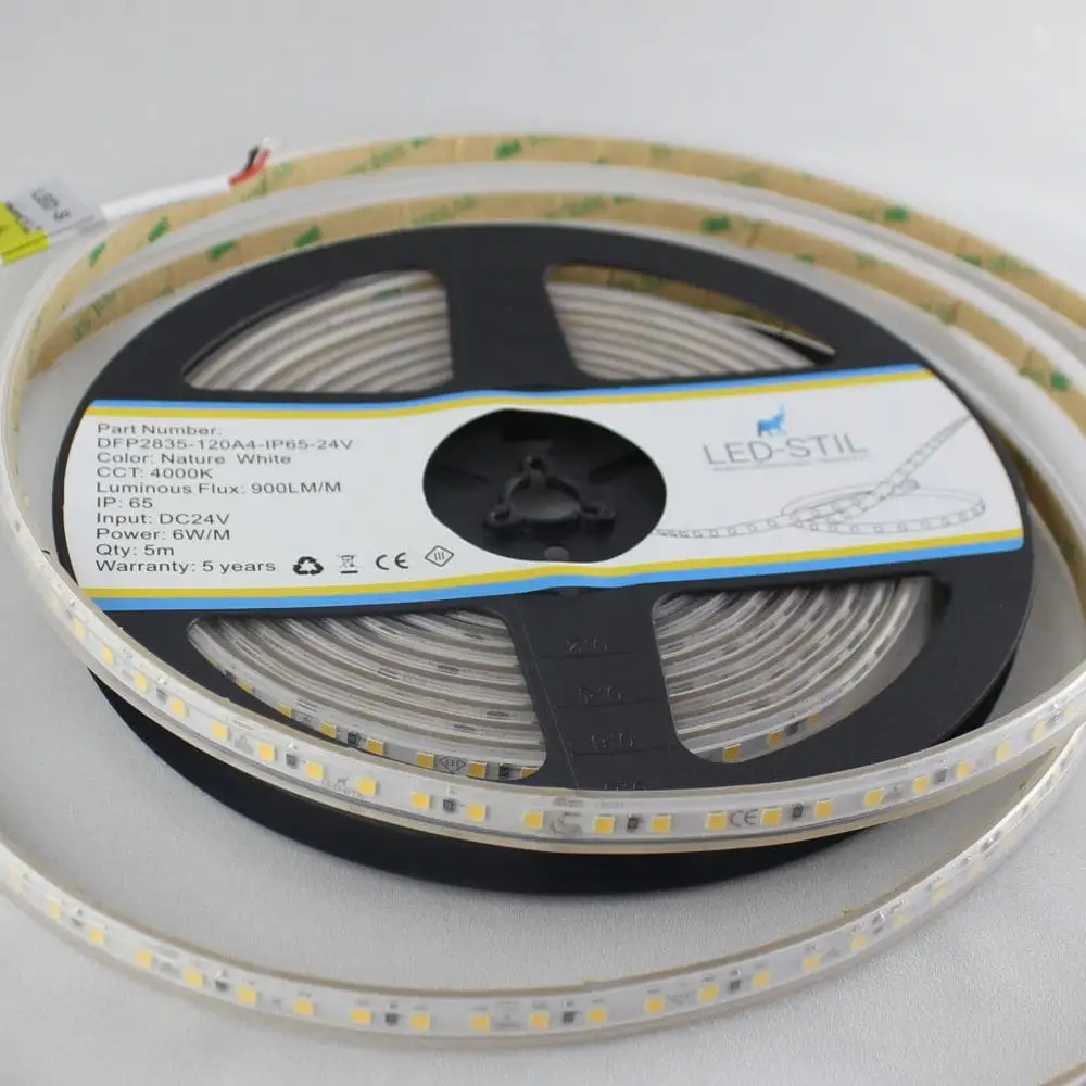 LED-STIL LED стрічка LED-STIL 4000K, 6W, 2835, 120шт, IP65, 24V, 900LM. Коломия - фото 5