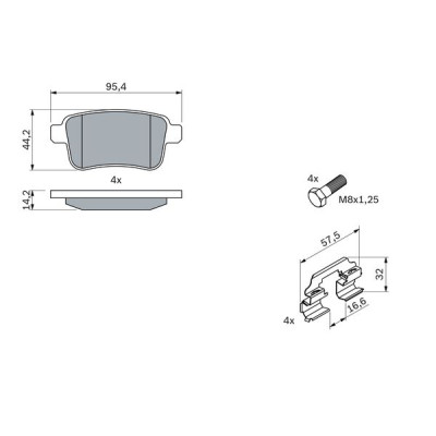 Тормозные колодки Bosch 0 986 494 331 Винница - изображение 2