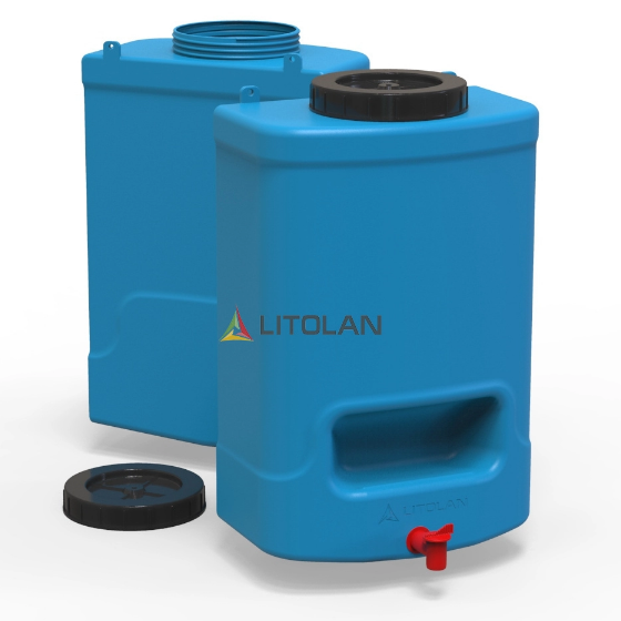 Рукомийник літній 20л 180*300*470мм 1 шар синій LITOLAN Житомир - фото 2