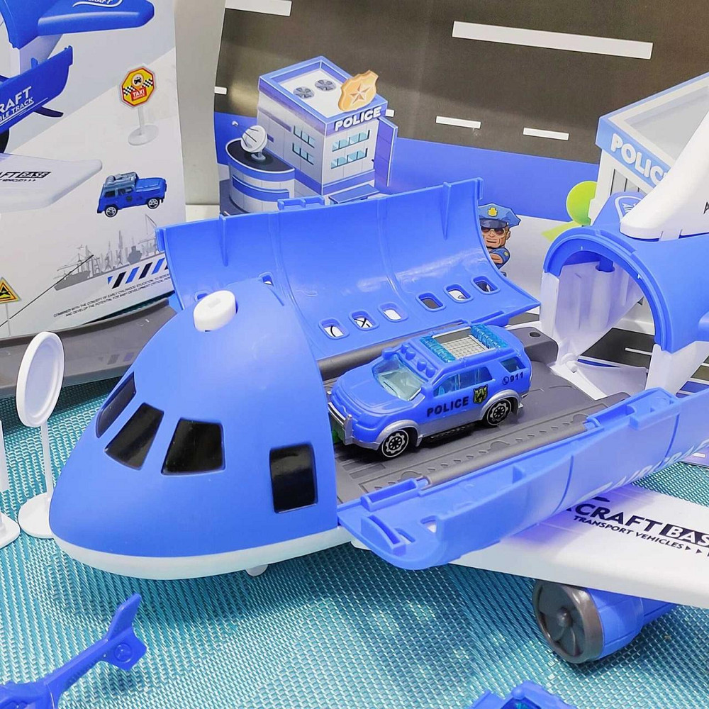 Літак паркування з машинками 4шт з музикою Біло-блакитний (8826A) Чернигов - изображение 5