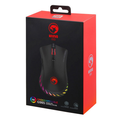 Мышка Marvo G985 RGB-LED USB Black (G985) Винница - изображение 6