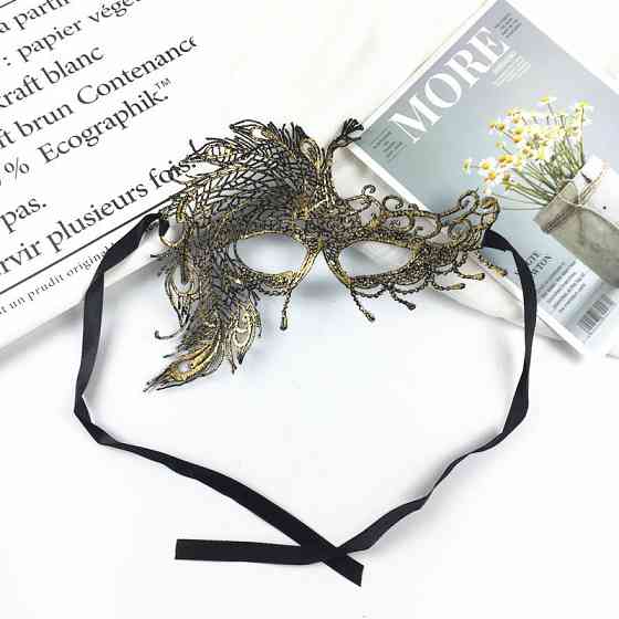 Маска театральна Павич one size золотистий Київ