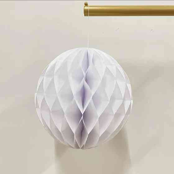 Соты бумажный шар 5 см белый Киев