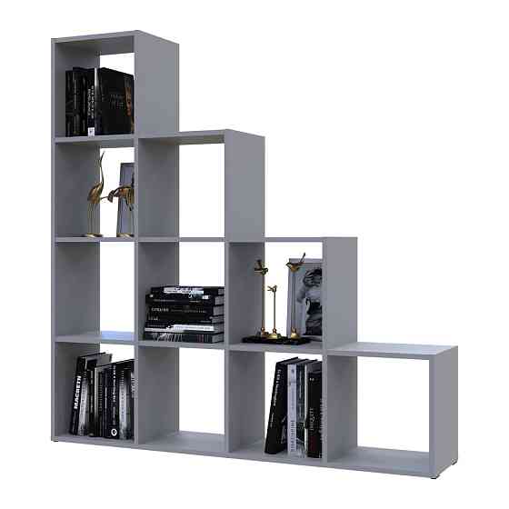 Стеллаж Doros Степь 4х4 Серый открытый 136.2х28.8х140.7 DRS-011772 (41516179) Днепр