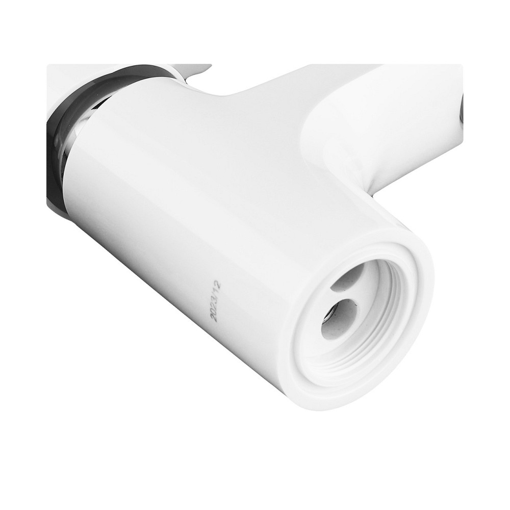 Смеситель для умывальника Plamix Fidel-001 White с подводом воды (PM0659) Харьков - изображение 4