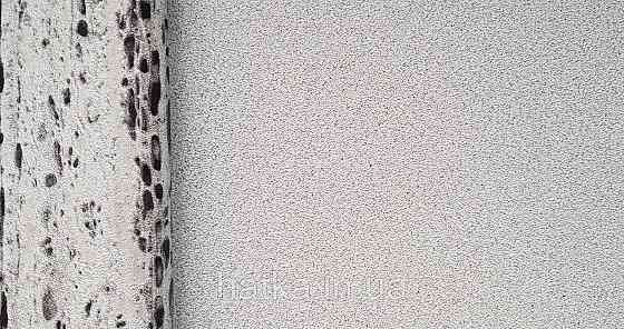 Шпалери вінілові на флізеліні Marburg Travertino 1.06х10 однотонні дрібна крихта структурні світло-сірі Київ