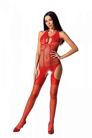 Бодістокінг з імітацією панчох Passion BS079 red Sex Aura Київ