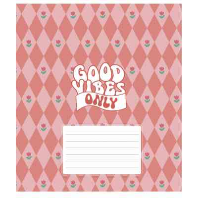 Зошит Школярик Good vibes only 18 аркушів клітинка (018-3561K) Вінниця