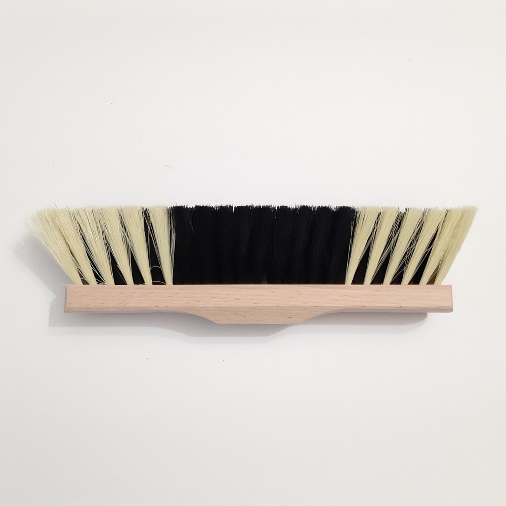 Щетка-метла Мягкая 35 см, основание дерево (без ручки, с резьбой) Харьков - изображение 1