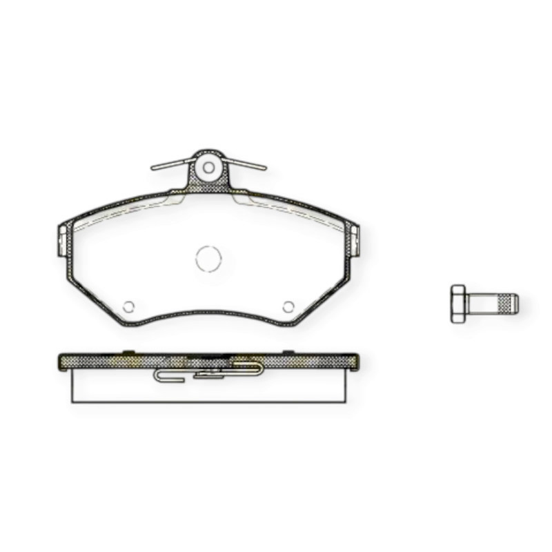 Колодки передні Audi A4 B5, Фольцваген Passat B5 94- гальмівні Мукачево - фото 1