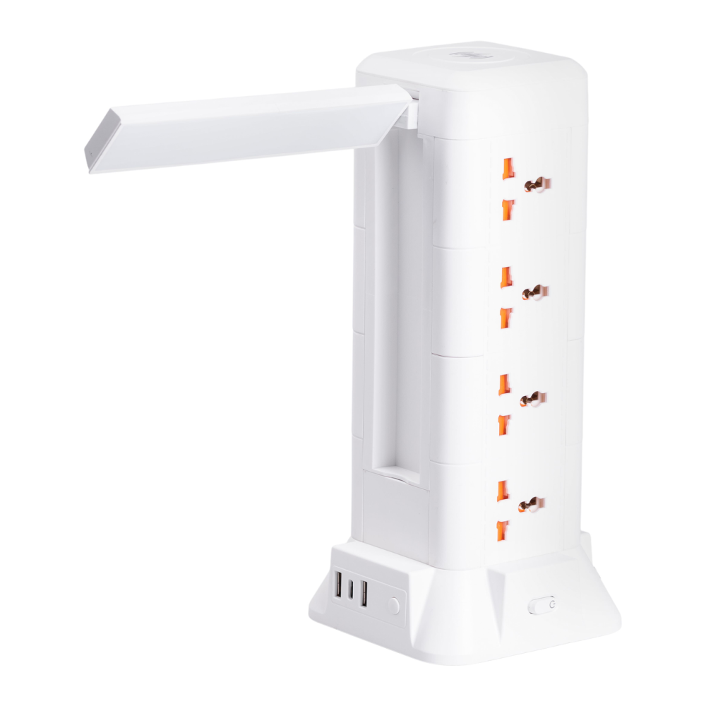 Yiwu Мережевий фільтр подовжувач 2.8 м з лампою на 12 універсальних розеток з 2 USB, 1 Type-C, Коломыя - изображение 3