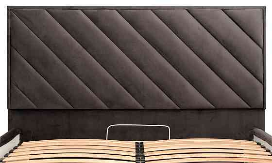 Ліжко Двоспальне Chicago Comfort 180 х 200 см Riviera 97 З підйомним механізмом та нішою для білизни Темно-сірий Київ