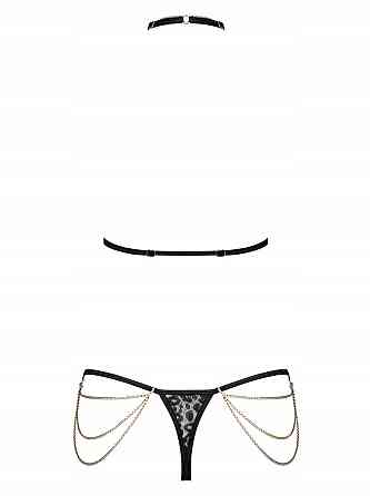 Комплект з ланцюжками Obsessive Pantheria 2-pcs set black S/M Sex Aura Київ