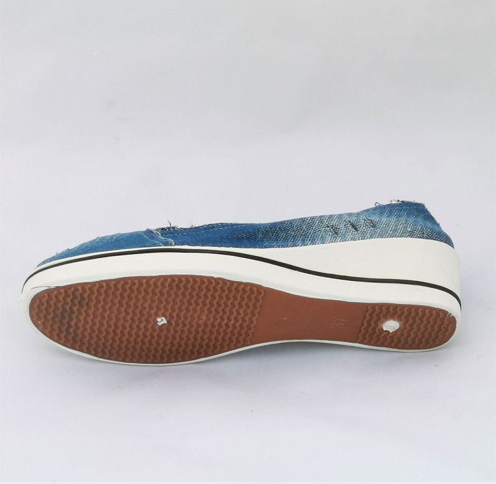 . Жіночі Мокасини Балетки на Танкетці Блакитні Джинсові Сині (розміри: 36,37,38,39,40) Дніпро - фото 8