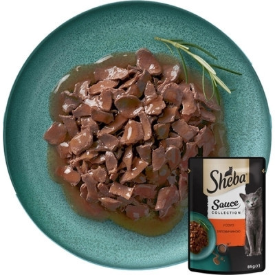 Вологий корм для собак Sheba з яловичиною в соусі 85 г (4770608264406) Вінниця - фото 3