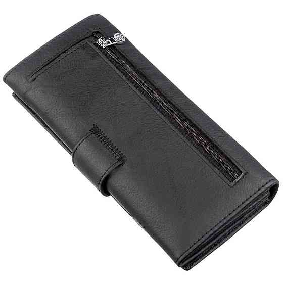 Жіночий гаманець з монетницьою на блискавки Чорний (Boston) Київ