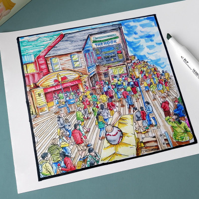 Художественный маркер Arrtx Спиртовые Alp ASM-0290B 90 цветов (LC302475) Винница - изображение 7