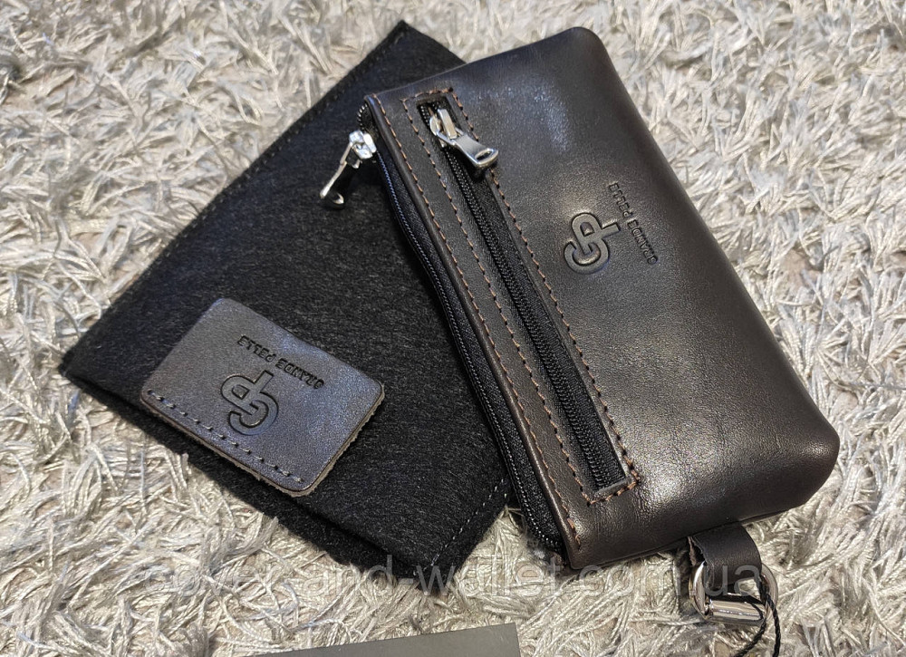 Стильна шкіряна ключниця ручної роботи Grande Pelle Borsetta (коричнева) Київ - фото 10