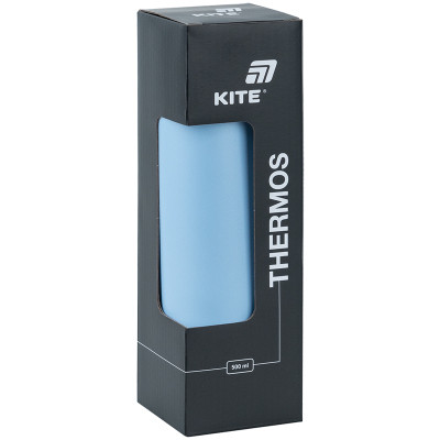 Термос Kite 500 мл блакитний (K25-1224-2) Винница - изображение 4