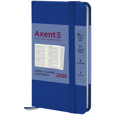Тижневик Axent датований 2026 Pocket Strong 90х150, класичний синій (8508-26-38-A) Вінниця - фото 1