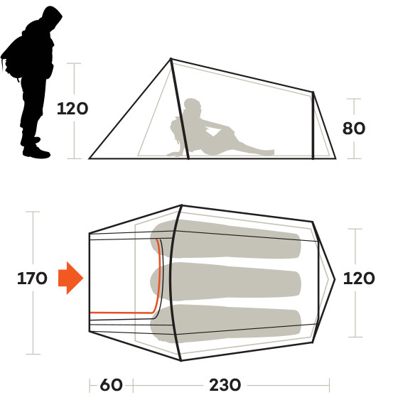 Палатка трехместная Ferrino Sling 3 Blue (91036NBB) Киев - изображение 3