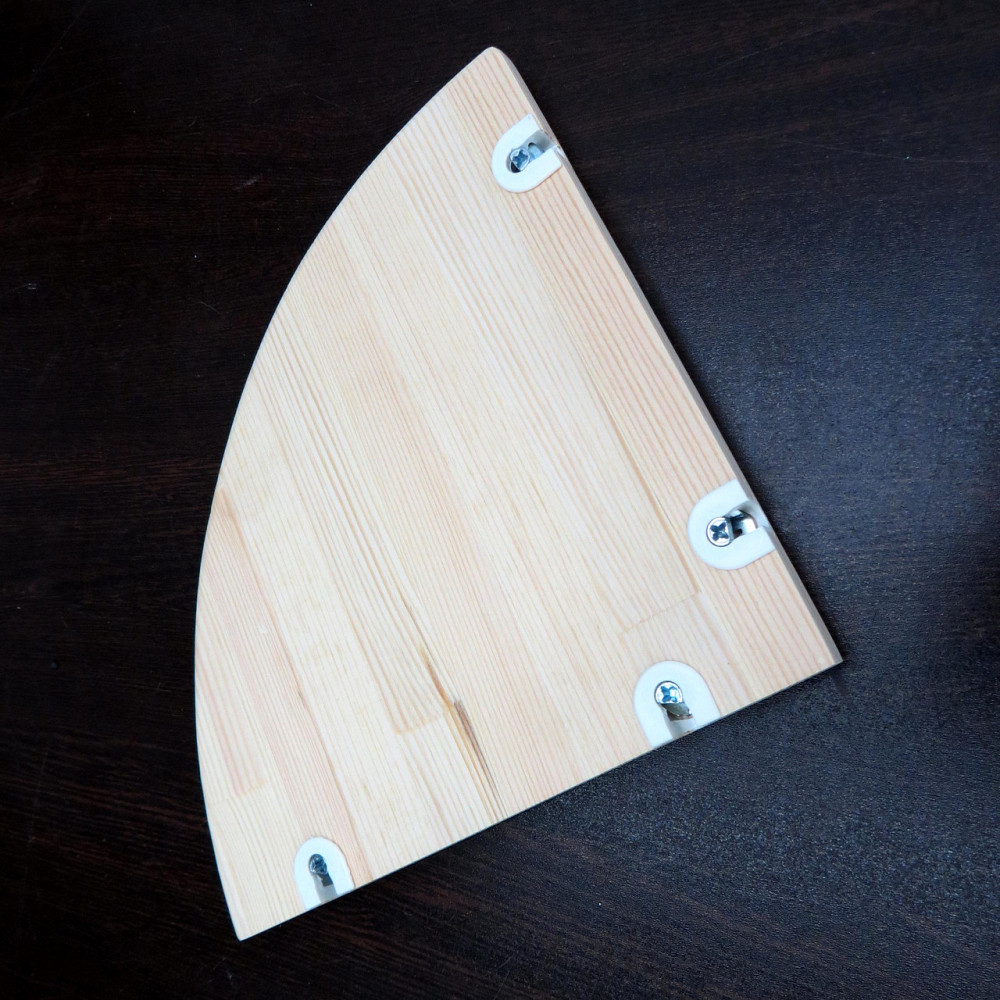 Угловая настенная полка 