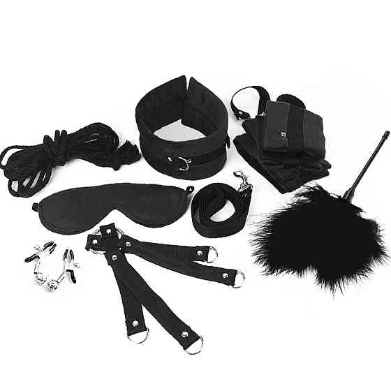 BDSM-набір Art of Sex – Soft Touch BDSM Set, чорний, 9 предметів Sex Aura Київ