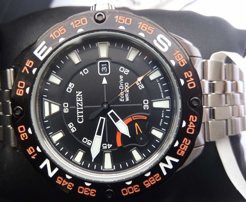 Японський 200-м спортивний годинник Citizen Eco-Drive AW7048-51E, Харків - фото 6