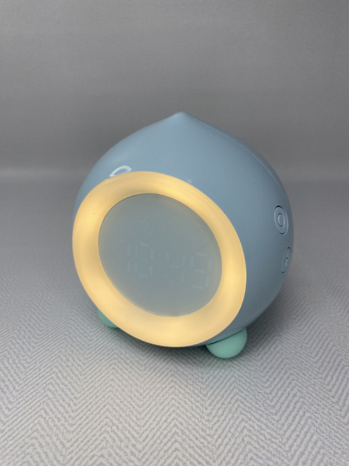 Б/в Будильник-нічник Peach Smart Alarm Clock з LED-підсвіткою, проєктором, цифровим годинником, акумуляторний, дитячий Київ - фото 9