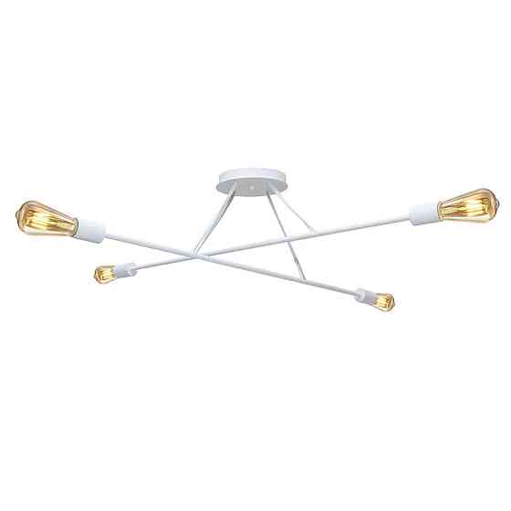 Люстра подвесная MSK Electric Asket под четыре лампы Е27 NL 10320-4 WH белая Одесса
