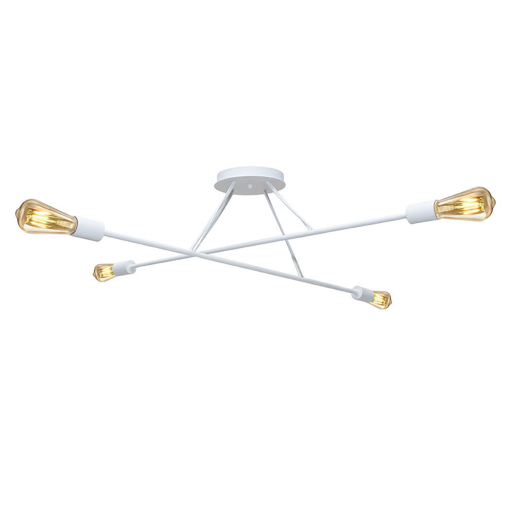 Люстра подвесная MSK Electric Asket под четыре лампы Е27 NL 10320-4 WH белая Одесса - изображение 1
