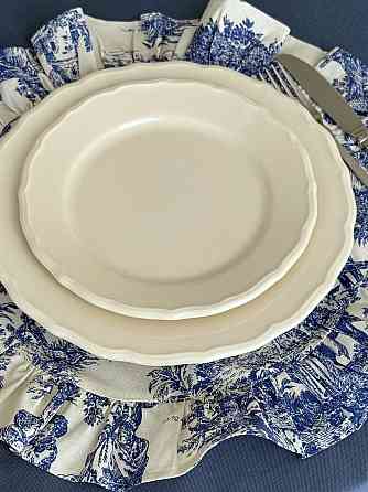 Ecotton Серветка сервірувальна з рюшами Ecotton Italiano Blue 43х43 водовідштовхуюча Коломыя