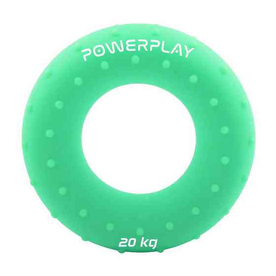 Эспандер кистевой силиконовый PowerPlay PP-4338 Hand Grip Medium 20 кг. Зеленый Киев