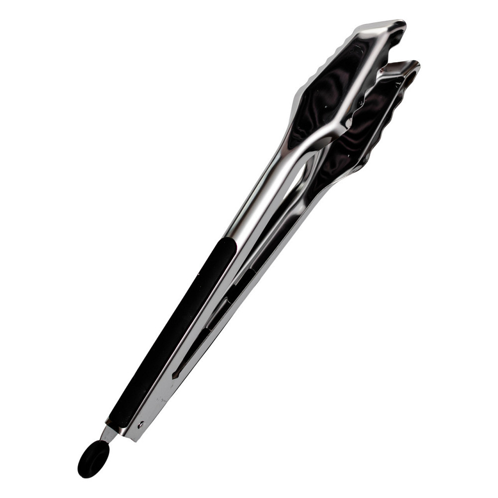 Кухонні металеві щипці для м'яса та риби 34×4.5 см Київ - фото 3