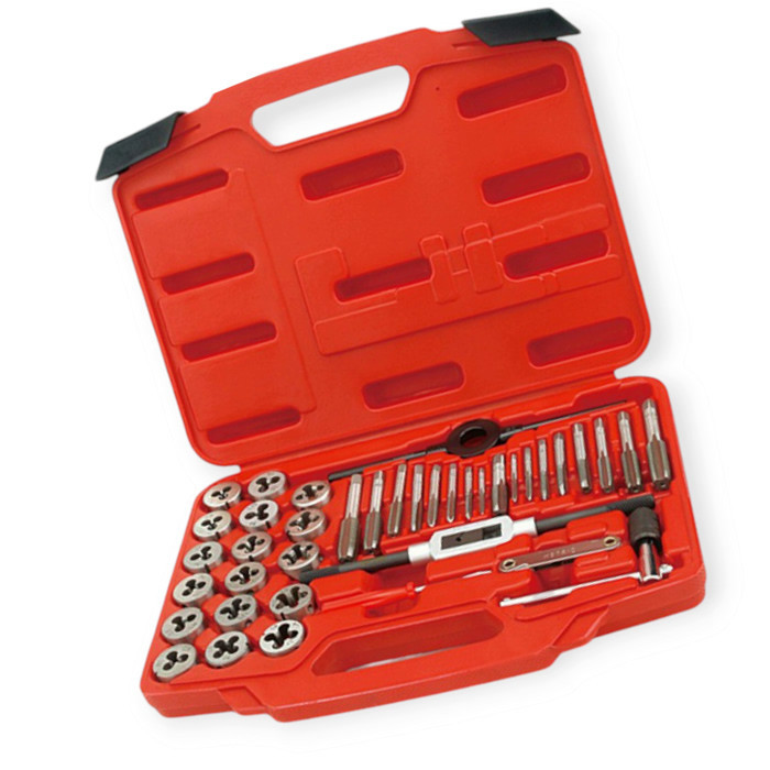 Набор плашек и метчиков 40 шт M3-M12 кейс Мукачево - изображение 1