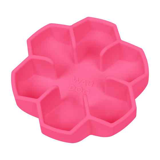 Миска для медленного питания WAUDOG Silicone, 750 мл, розовый Киев