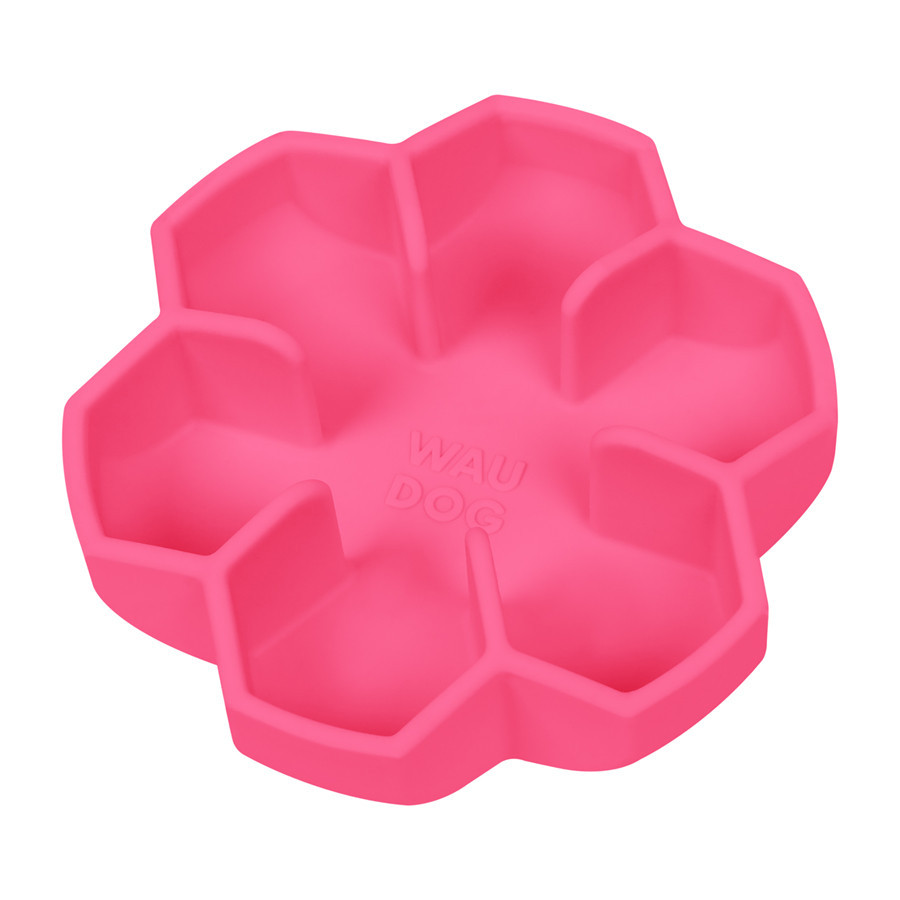 Миска для повільного харчування WAUDOG Silicone, 750 мл, рожевий Київ - фото 5