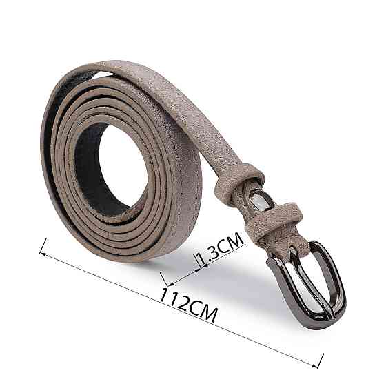 Женский замшевый ремень Vintage 20763 Серый Киев