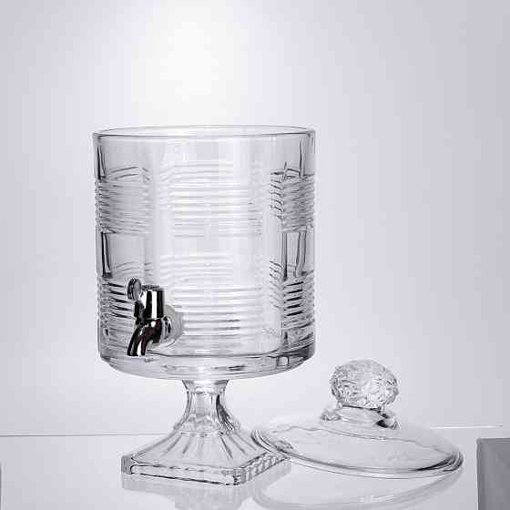 Лимонадниця скляна з краном 4.5 л на підставці Київ