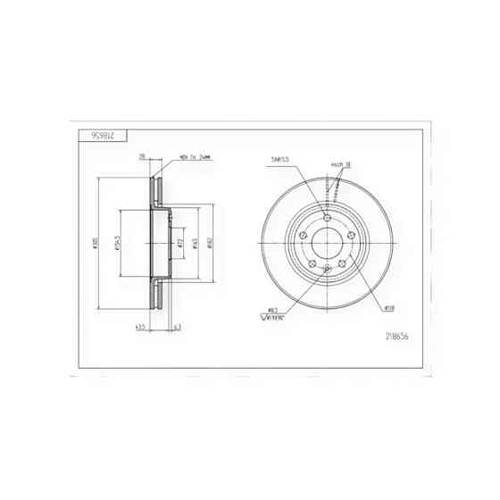 Диск Renault Trafic (2001-) передній (305mm28mm) гальмівний Мукачево