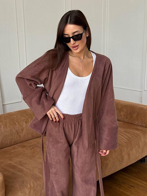 Жіночий костюм із двостороннього турецького флісу Моко 48/52 Харків - фото 4