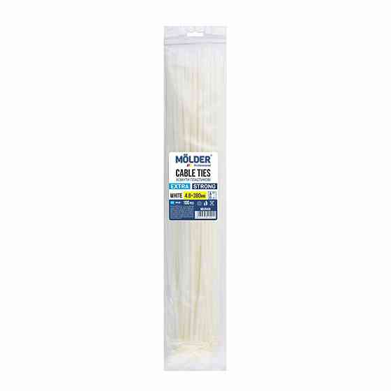 Хомути Molder пластикові білі 4.8x380, 100шт Киев