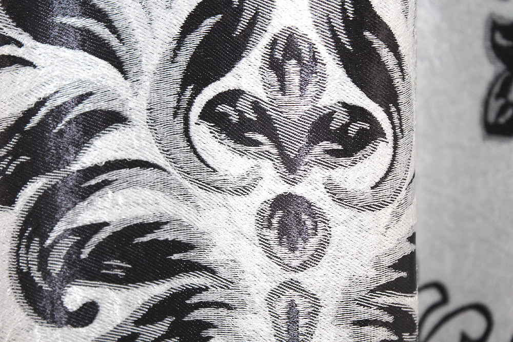 Двостороння тканина блекаут-софт, колекція "Корона" колір сірий з чорним 1273ш (Б) Київ - фото 8