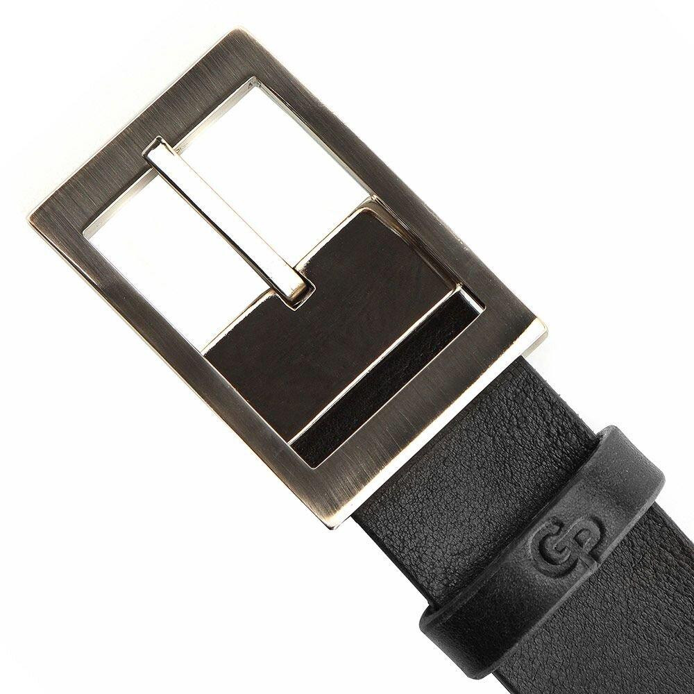 Ремень GRANDE PELLE 00239 кожаный Черный Киев - изображение 3