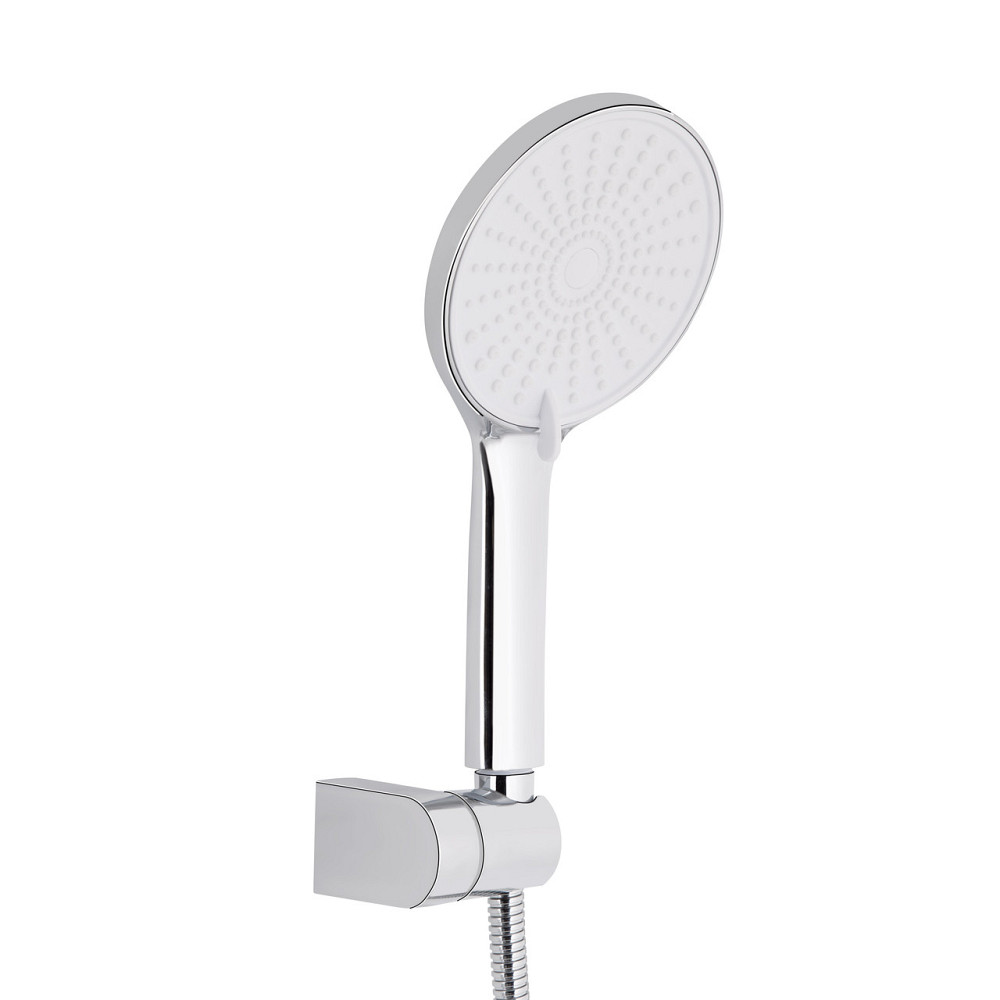 Смеситель для ванны Qtap Jay с длинным поворотным изливом (c душевым гарнитуром) QTJAY2601CRW45552 Chrome/White Киев - изображение 3