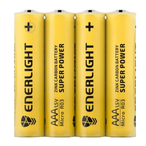 Батарейка сольова AAA/R03 (пл-4шт) Enerlight SuperPower Житомир - фото 1