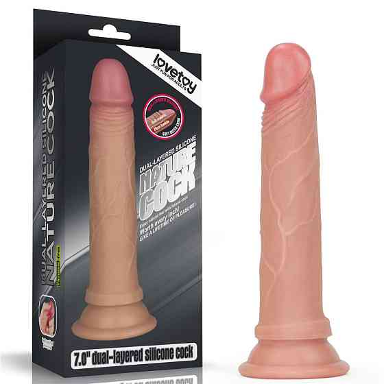 Фаллоимитатор - Dual-Layered Silicone Cock 7