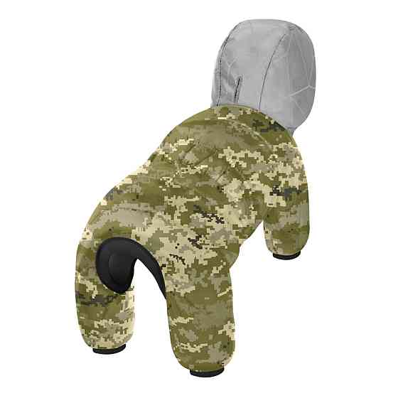 Комбінезон для собак WAUDOG Clothes, малюнок "Мілітарі", S30, В 57-59 см, С 40-43 см Київ