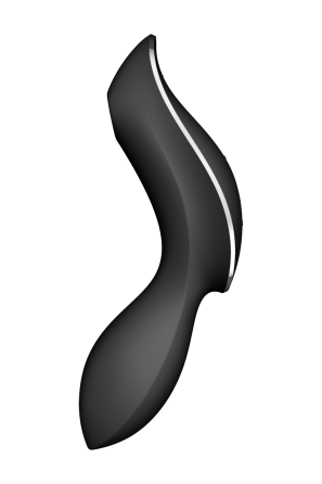 Двойной вибратор с вакуумной стимуляцией SATISFYER CURVY TRINITY 2 черный Sex Aura Киев