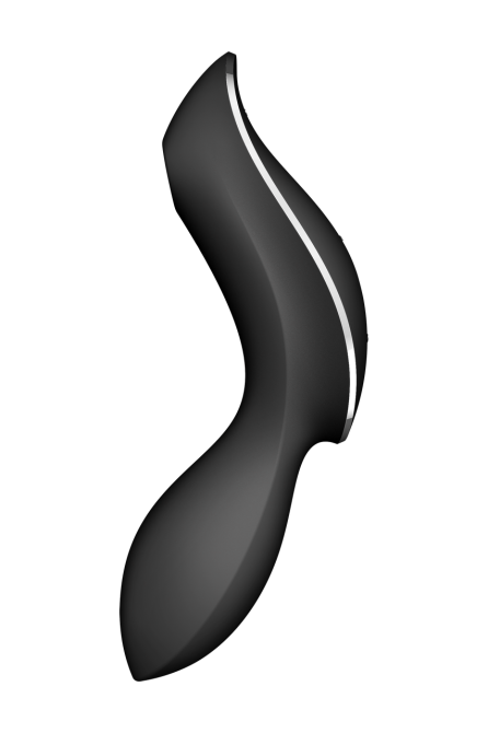 Двойной вибратор с вакуумной стимуляцией SATISFYER CURVY TRINITY 2 черный Sex Aura Киев - изображение 2